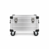 工具箱M11 Front view of large wheeled tool storage case with two metal latches