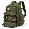 Custom MOLLE Tactical Backpack with Dual Side Zippered Pouches