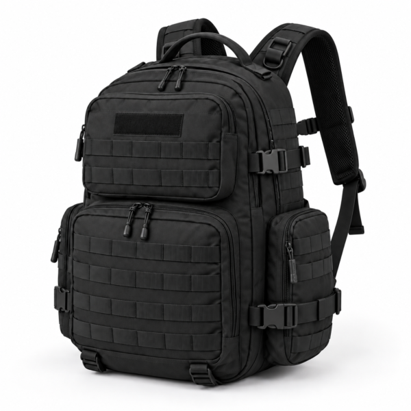 Custom MOLLE Tactical Backpack with Dual Side Zippered Pouches