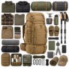 Custom Large Tactical Rucksack with MOLLE Webbing & Padded Hip Belt