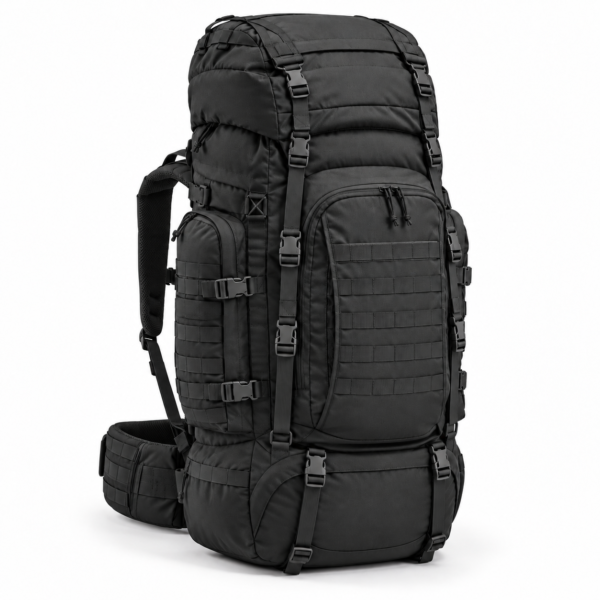 Custom Large Tactical Rucksack with MOLLE Webbing & Padded Hip Belt