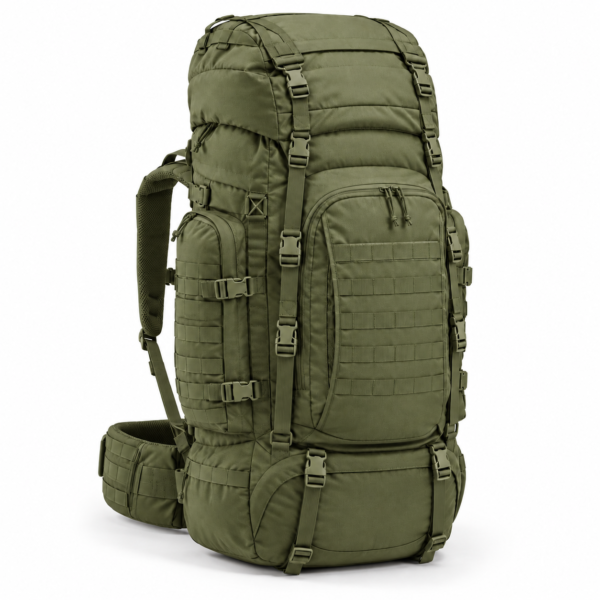 Custom Large Tactical Rucksack with MOLLE Webbing & Padded Hip Belt