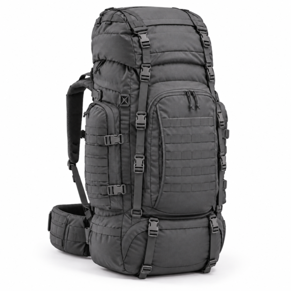 Custom Large Tactical Rucksack with MOLLE Webbing & Padded Hip Belt