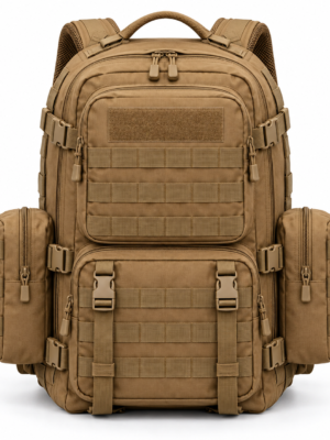 战术背包H2 Custom Multi-Pocket MOLLE Tactical Backpack with Side Utility Pouches
