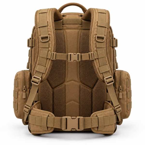 Custom Multi-Pocket MOLLE Tactical Backpack with Side Utility Pouches