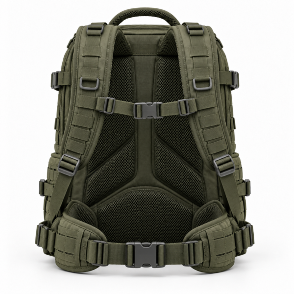 Custom Hard-Shell Front Panel Tactical Backpack with Laser-Cut MOLLE