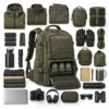 Custom Hard-Shell Front Panel Tactical Backpack with Laser-Cut MOLLE
