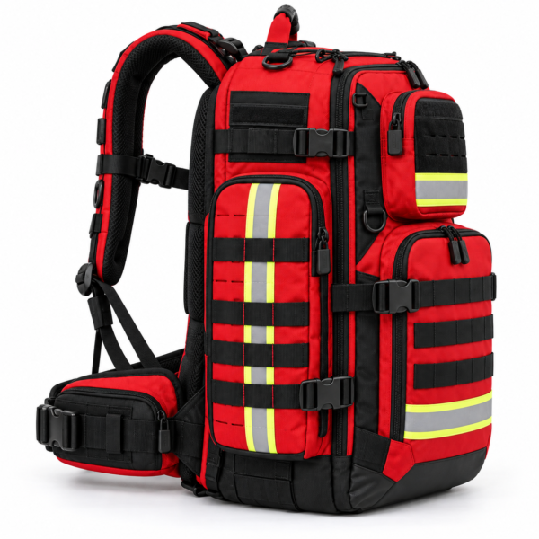 Custom Reflective Tactical Rescue Backpack with Multi-Compartment Storage