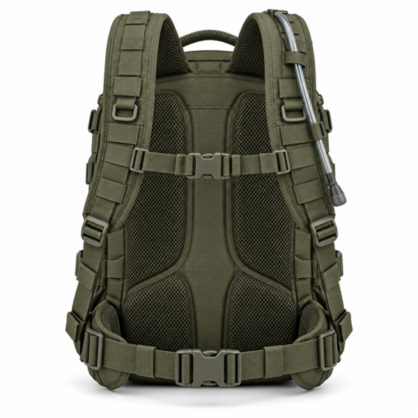 Custom Hard-Shell Front Panel Tactical Backpack with Laser-Cut MOLLE