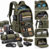 Custom Hard-Shell Front Panel Tactical Backpack with Laser-Cut MOLLE