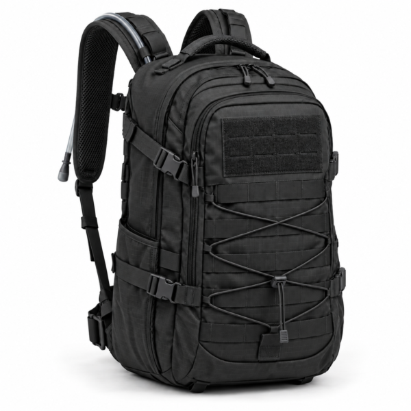 Custom Hard-Shell Front Panel Tactical Backpack with Laser-Cut MOLLE