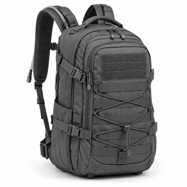 Custom Hard-Shell Front Panel Tactical Backpack with Laser-Cut MOLLE