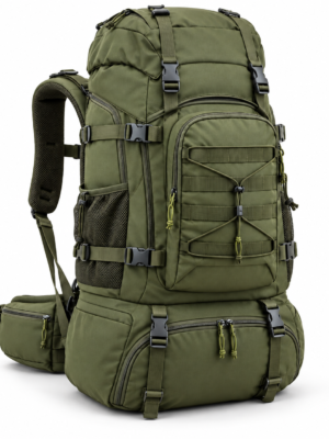 战术背包M1 Custom Large Tactical Hiking Backpack with Bottom Compartment & Padded Hip Belt