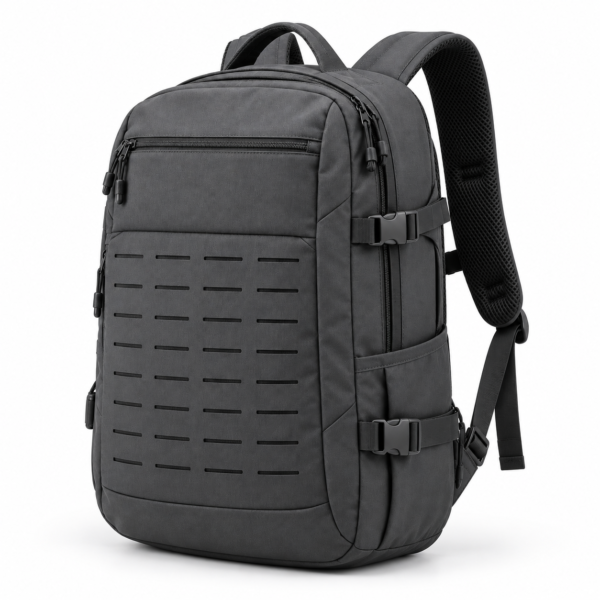 Custom Urban Tactical Backpack with Laser-Cut MOLLE Panel