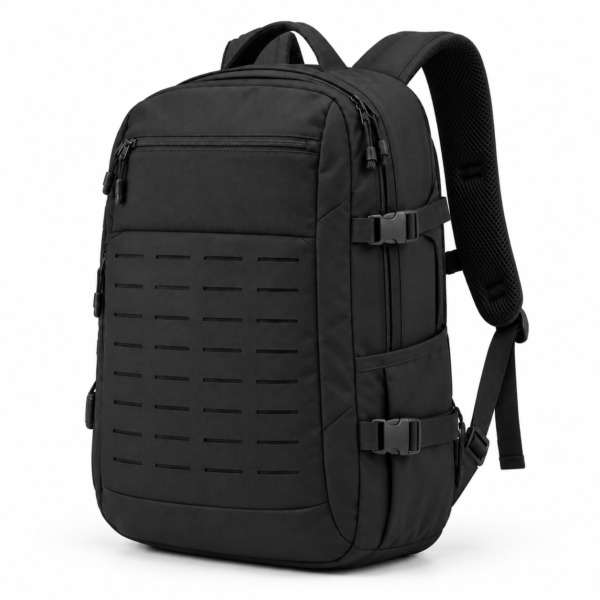Custom Urban Tactical Backpack with Laser-Cut MOLLE Panel